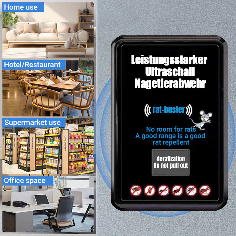 ⏳Begrenzte Zeit 50% Rabatt💥Leistungsstarkes Plug-In-Ultraschall-Nagetierabwehrmittel