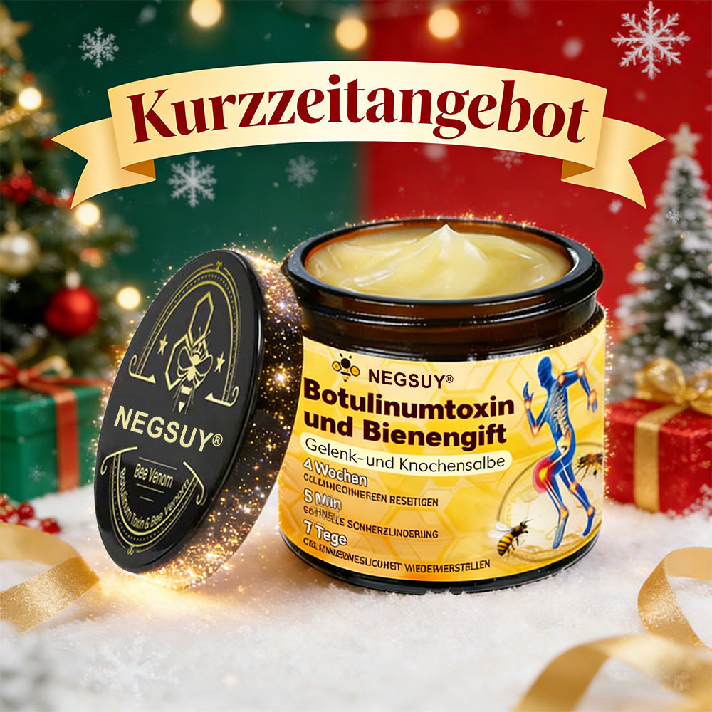 ✅ Offizieller Shop: Negusy® Bienengift-Schmerzlinderungs Knochenheilungs Creme 👨‍⚕️(Reduzierung von Gelenkschwellungen, Schmerzen, Steifheit, Rötungen, Wärme, Muskelkater und Gelenkmüdigkeit)