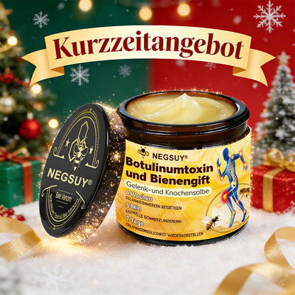 ✅ Offizieller Shop: Negusy® Bienengift-Schmerzlinderungs Knochenheilungs Creme 👨‍⚕️(Reduzierung von Gelenkschwellungen, Schmerzen, Steifheit, Rötungen, Wärme, Muskelkater und Gelenkmüdigkeit)