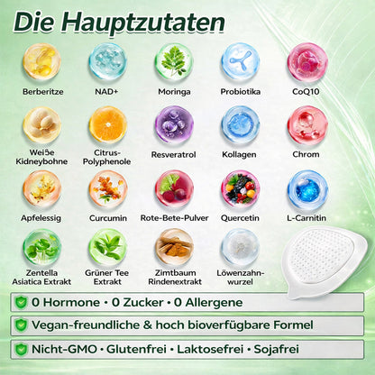 Offizieller Shop 🇩🇪 | LBMLBM™ Moringa-Berberin × NAD+ 10-in-1 Nano-Mikronadel-Pflaster – Tägliche, sichtbare Ergebnisse in 7 Tagen ✅ Für Gewichtskontrolle, Hautgesundheit, Diabetes und Gelenkgesundheit