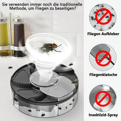 🪰🗑️ Automatische Fliegenfalle für Zuhause – Die effektive Lösung gegen Fliegen im Haus und im Restaurant!