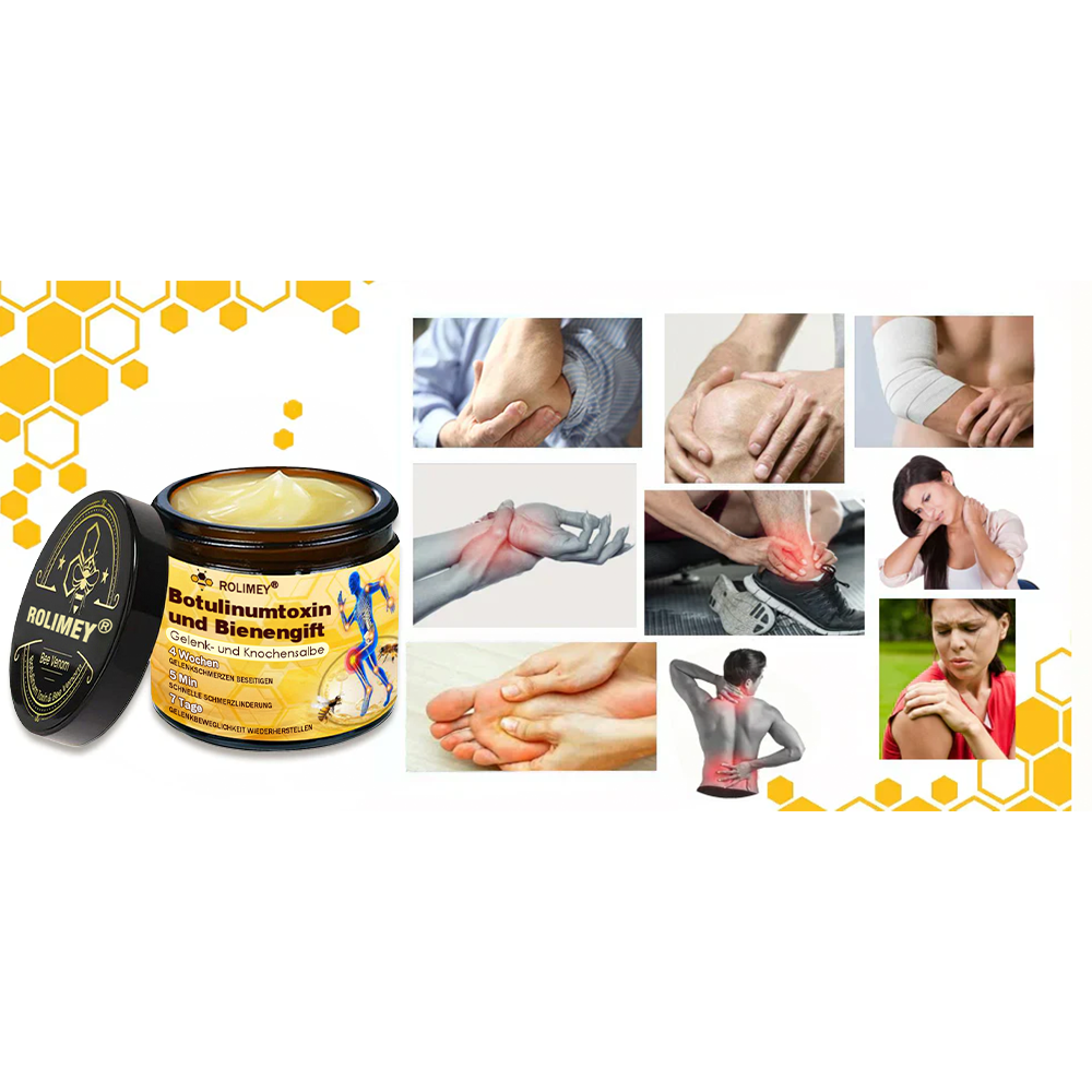 ✅ Offizieller Shop: Negusy® Bienengift-Schmerzlinderungs Knochenheilungs Creme 👨‍⚕️(Reduzierung von Gelenkschwellungen, Schmerzen, Steifheit, Rötungen, Wärme, Muskelkater und Gelenkmüdigkeit)