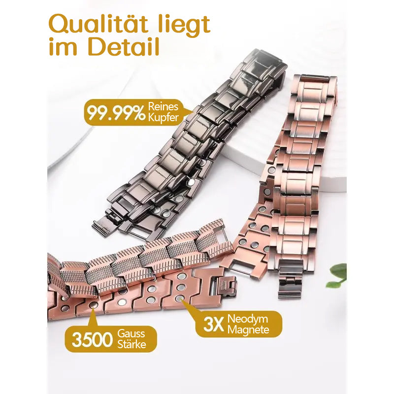Kupfer-Magnetarmband – Lindert Müdigkeit und fördert die Durchblutung