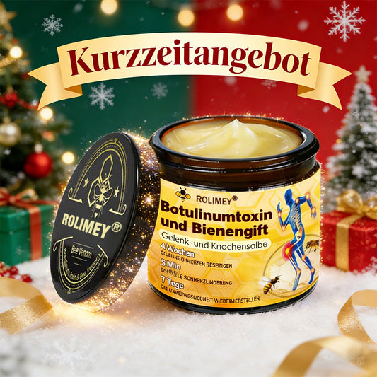 ✅ Offizieller Shop: Rolimey® Bienengift-Schmerzlinderungs Knochenheilungs Creme 👨‍⚕️(Reduzierung von Gelenkschwellungen, Schmerzen, Steifheit, Rötungen, Wärme, Muskelkater und Gelenkmüdigkeit)