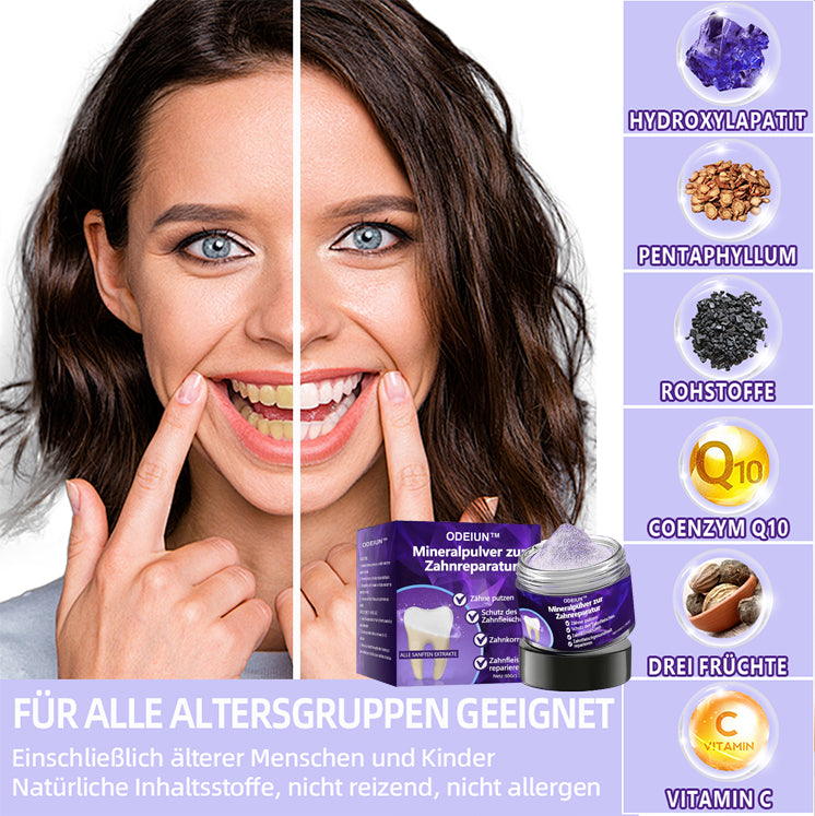 Blitzangebot 😍 – Nicht verpassen! – ODEIUN™ Mineralpulver zur Zahnreparatur 🦷 (von der BZÄK empfohlen) 👩‍⚕️