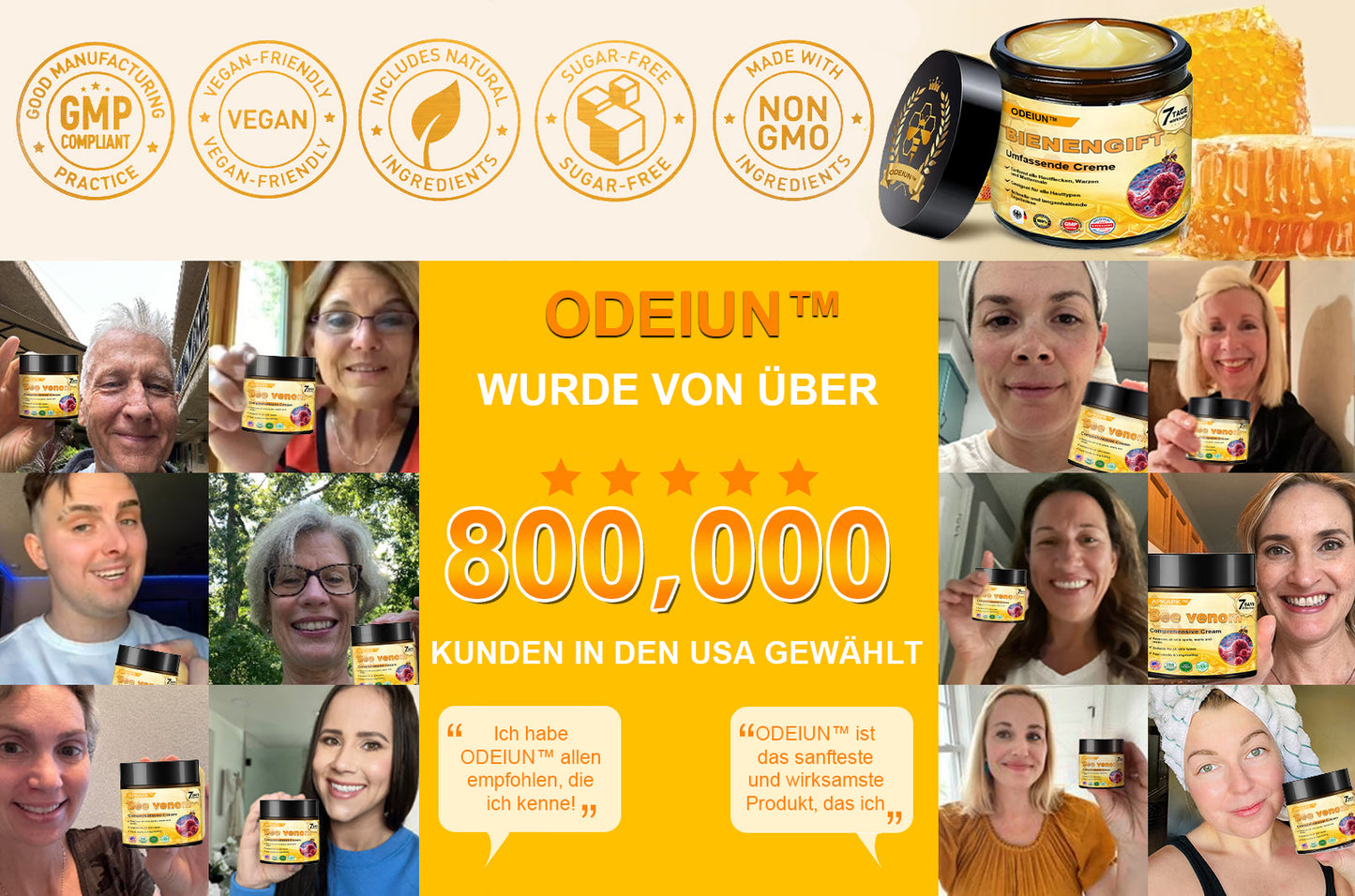 In Deutschland hergestellt und versendet ✨ ODEIUN™ Bienengift-Komplexcreme 🔥 LETZTER TAG: 80 % RABATT