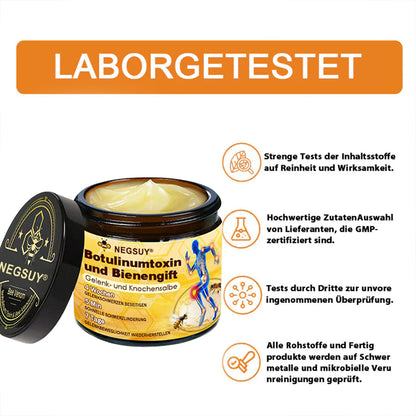 ✅ Offizieller Shop: Negusy® Bienengift-Schmerzlinderungs Knochenheilungs Creme 👨‍⚕️(Reduzierung von Gelenkschwellungen, Schmerzen, Steifheit, Rötungen, Wärme, Muskelkater und Gelenkmüdigkeit)