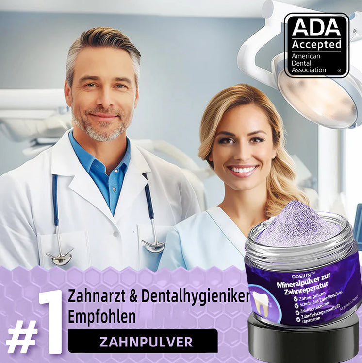 Blitzangebot 😍 – Nicht verpassen! – ODEIUN™ Mineralpulver zur Zahnreparatur 🦷 (von der BZÄK empfohlen) 👩‍⚕️
