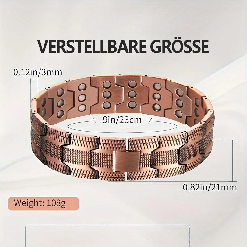 Kupfer-Magnetarmband – Lindert Müdigkeit und fördert die Durchblutung