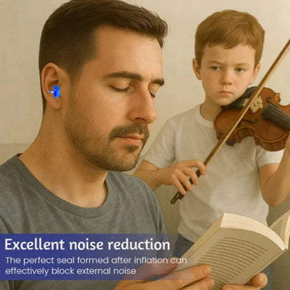 Negusy™ Ohrstöpsel | sicher | einfach zu verwenden | werden aufgeblasen, um Ihren individuellen Gehörgang abzudichten | bequem | fallen nicht heraus | waschbar, wiederverwendbar, recycelbar