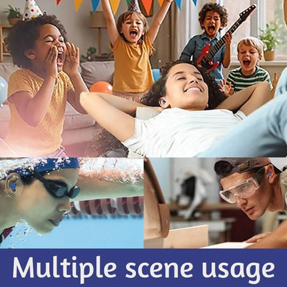 Negusy™ Ohrstöpsel | sicher | einfach zu verwenden | werden aufgeblasen, um Ihren individuellen Gehörgang abzudichten | bequem | fallen nicht heraus | waschbar, wiederverwendbar, recycelbar